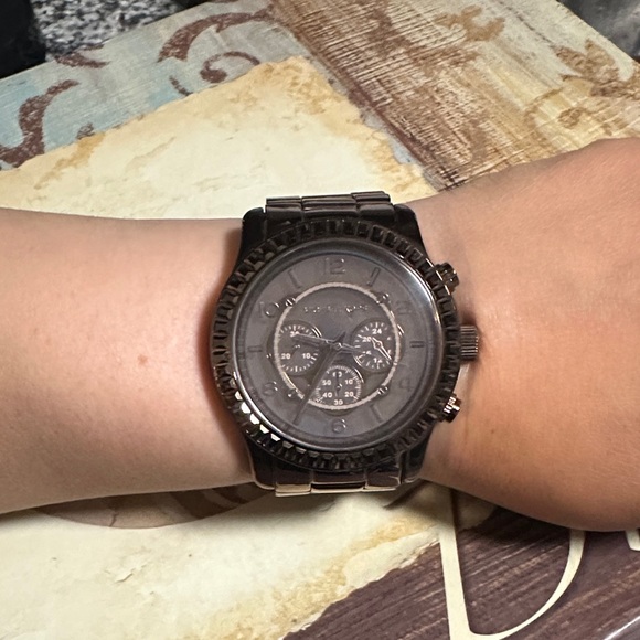 Michael Kors Pink Dial Stainless Steel Bracelet Watch main image 4